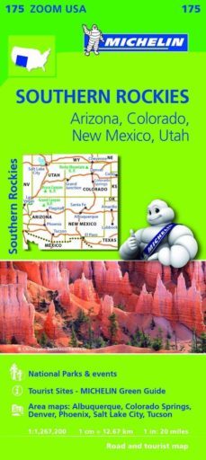 mapa zoom usa southern rockies-9782067190887