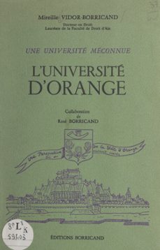 l'universite d'orange (ebook)-rené borricand-mireille vidor-borricand-9782402596787