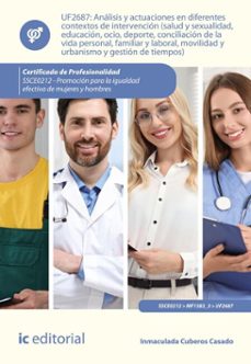 analisis y actuaciones en diferentes contextos de intervencion (salud y sexualidad, educacion, ocio, deporte, conciliacion de la vida personal, familiar y laboral, movilidad y urbanismo y gestion de tiempos). ssce0212 (ebook)-inmaculada cuberos casado-9788411844987