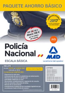 paquete ahorro básico policia nacional escala basica-9788414204887