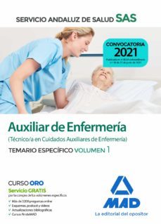auxiliar de enfermeria del servicio andaluz de salud. temario especifico (vol. 1) (4ª ed.)-9788414237687