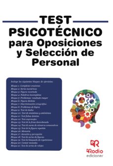 test psicotécnico para oposiciones y selección de personal-9788418794087
