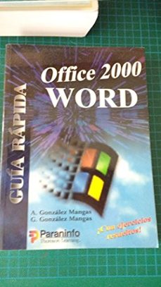 guia rapida word office 2000-antonia gonzalez mangas-gaspar gonzalez mangas-9788428326087