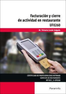 (uf0260) facturación y cierre de actividad en restaurante-mª victoria conde salgado-9788428340687