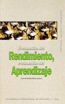 evaluacion del rendimiento, evaluacion del aprendizaje-9788446019787