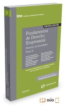 fundamentos de derecho empresarial, tomo ii (3ª ed.)-9788447051687