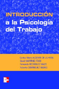 introduccion a la psicologia del trabajo-carlos maria alcover de la hera-9788448140687