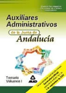 auxiliares administrativos de la junta de andalucia: temario (vol umen i septiembre 2002)-luis del castillo torres-9788466516587