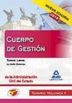 cuerpo de gestion de la administracion civil del estado. temario volumen ii. turno libre. la union europea-9788467640687