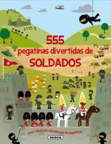 555 pegatinas divertidas de soldados-9788467729887
