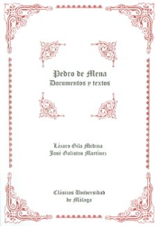pedro de mena: documentos y textos-9788474969887