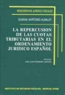 la repercusion de las cuotas tributarias en el ordenamiento jurid ico español-9788480080187