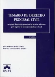 temario de derecho procesal civil (4ª ed)-9788483422687