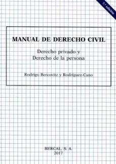 manual de derecho civil : derecho privado y de la persona-9788489118287