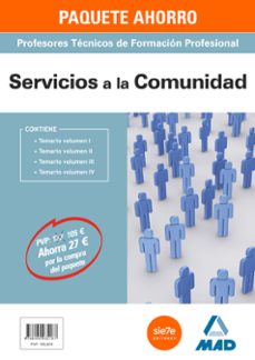 paquete ahorro cuerpo de profesores de enseñanza secundaria y regalo de la agenda del opositor. servicios a la comunidad-9788490935187