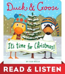 duck &amp; goose, it's time for christmas! read &amp; listen edition (ebook)-tad hills-9780375985997