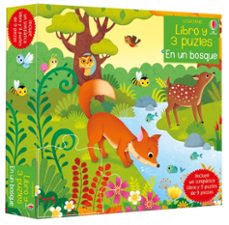 en un bosque: libro y 3 puzzles-9781474990097