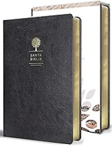 biblia reina valera 1960 letra grande. simil piel color negro, tamaño manual / spanish holy bible rvr 1960. handy size, large-9781644730997