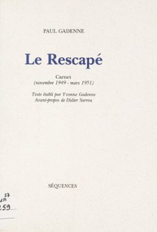 le rescape (ebook)-paul gadenne-yvonne gadenne-9782402015097
