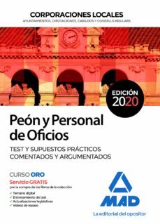 peon y personal de oficios de corporaciones locales. test y supuestos practicos comentados y argumentados-9788414236697