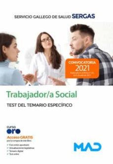 trabajador/a social del servicio gallego de salud. test del temario especifico-9788414249697
