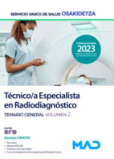 tecnico/a especialista en radiodiagnostico de osakidetza  servicio vasco de salud-9788414269497