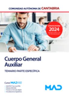 cuerpo general auxiliar. temario parte específica-9788414288597