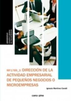 direccion de la activ. empr.de pequeños negocios-ignacio martinez candil-9788416338597