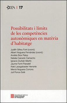 possibilitats i limits de les competencies autonomiques en materi a d'habitatge-9788419695697