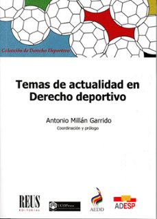 temas de actualidad en derecho deportivo-antonio millan garrido-9788429029697