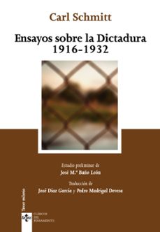 ensayos sobre la dictadura 1916-1932-carl schmitt-9788430958597