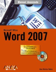 word 2007 (incluye cd-rom) (manuales avanzados)-ana martos rubio-9788441521797