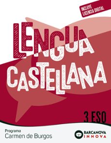 carmen de burgos 3º eso. lengua castellana innova 2-9788448962197