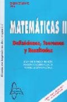 matematicas ii: definiciones teoremas y resultados. grado ingenie ria aeroespacial-9788492976997