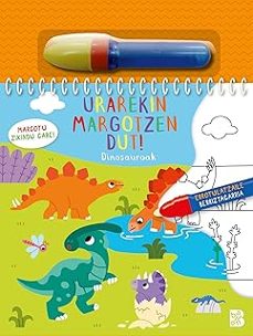 urarekin margotzen dut!-dinosauroak-9789403242897