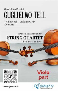 viola part of "william tell" overture by rossini for string quartet (ebook)-9791220865197