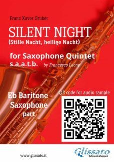 eb baritone sax part of "silent night" for saxophone quintet (ebook)-9791222000497