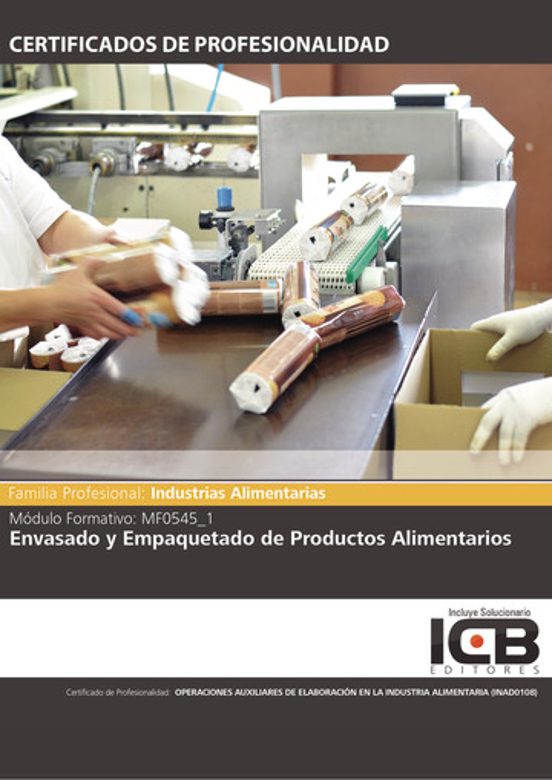 Portada de Envasado Y Empaquetado De Productos Alimentarios