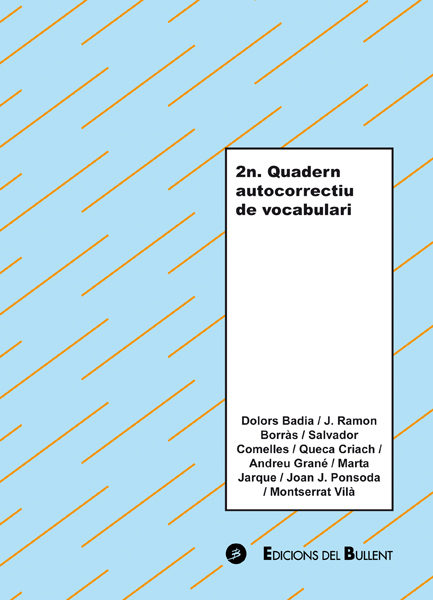 2n. Quadern Autocorrectiu De Vocabulari por Dolors Et Al. Badia
