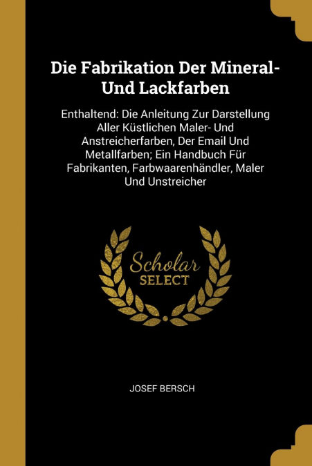 Ebooks Die Fabrikation Der Mineral- Und Lackfarben Descargar MOBI Ebooks Die Fabrikation Der Mineral- Und Lackfarben Descargar MOBI
