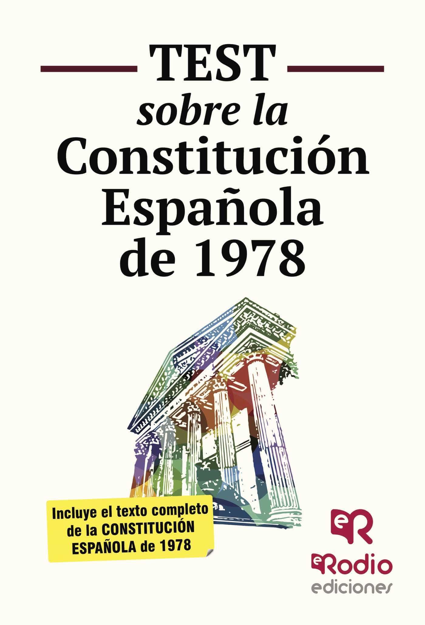 Test Sobre La Constitución Española por Vv.aa.