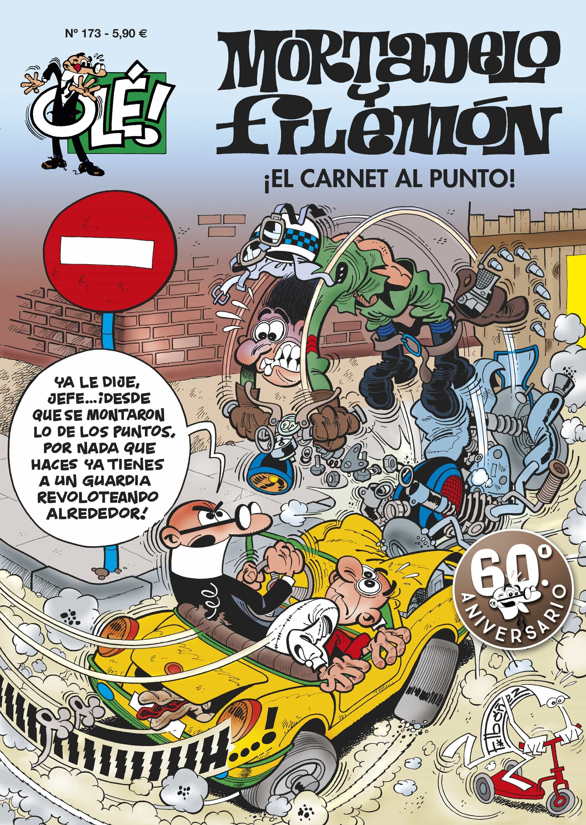 Ole Mortadelo Nº 173: ¡el Carnet, Al Punto! por Francisco Ibañez