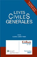 Codigo De Leyes Civiles Generales 2007 por Eugenio Llamas Pombo