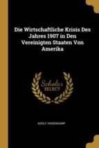 DIE WIRTSCHAFTLICHE KRISIS DES JAHRES 1907 IN DEN VEREINIGTEN STAATEN VON AMERIKA