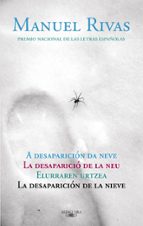 la desaparicion de la nieve-manuel rivas-9788420422367 la desaparicion de la nieve-manuel rivas-9788420422367