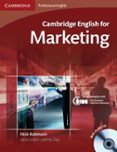 cambridge english for marketing (student s book/ audio cd)-nick robinson-9780521124607 cambridge english for marketing (student s book/ audio cd) nick robinson 9780521124607