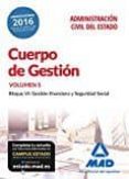 cuerpo de gestion de la administracion civil del estado. temario (vol. 5)-9788414201107 cuerpo de gestion de la administracion civil del estado. temario (vol. 5)-9788414201107