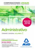 administrativo de las corporaciones locales. temario general volu men 2-9788414216507 administrativo de las corporaciones locales. temario general volu men 2-9788414216507