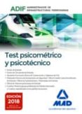 test psicométrico y psicotécnico. administrador de infraestructuras ferroviarias (adif)-9788414219607 test psicométrico y psicotécnico. administrador de infraestructuras ferroviarias (adif)-9788414219607