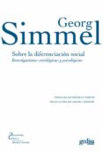 sobre la diferenciacion social: investigaciones sociologicas y psicologicas-georg simmel-9788497849807 sobre la diferenciacion social: investigaciones sociologicas y psicologicas-georg simmel-9788497849807